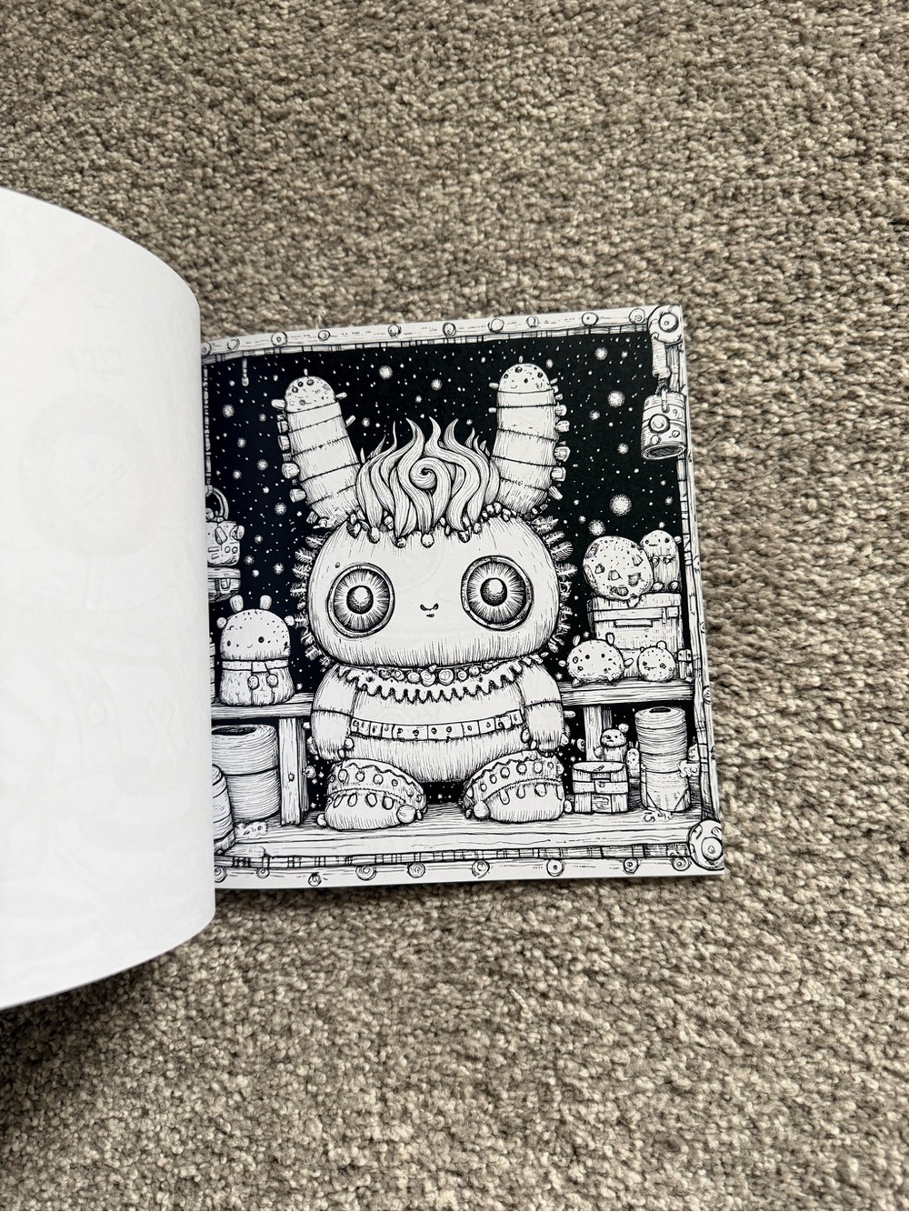 Creepy Teddy & Weird Creature Adult/Kids Coloring Book Set — - Picture 4 of 5